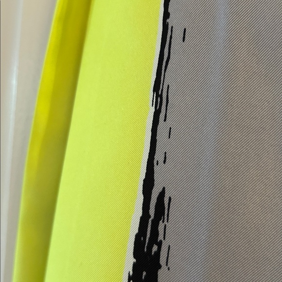 Carlisle Neon Yellow and Black Colorblock Skirt - Picture 5 of 6